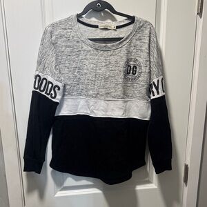 Dry Goods Gray and Black Sweatshirt